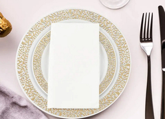 Пищевая одноразовая твердоцветная печатная бумага салфетки 1/4 слой для обеда тканевая бумага