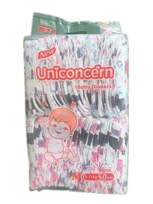 Мягкий сухой материал Uniconcern класса А для одноразовых подгузников для новорожденных