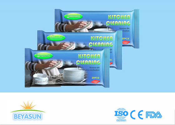 Nonwoven очищать кухни плиты сажи влажный обтирает устранимые тяги домочадца 80